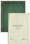 Moe Howards 22pp. Script Dated June 1953 for The Three Stooges Film Pardon My Backfire -- With Annotations in Moes Hand Including His Signatures & Extra 2pp. Shot List -- Very Good Condition